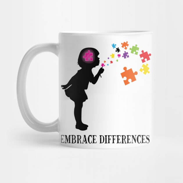 'Embrace Differences' Awesome Autism Awareness by ourwackyhome